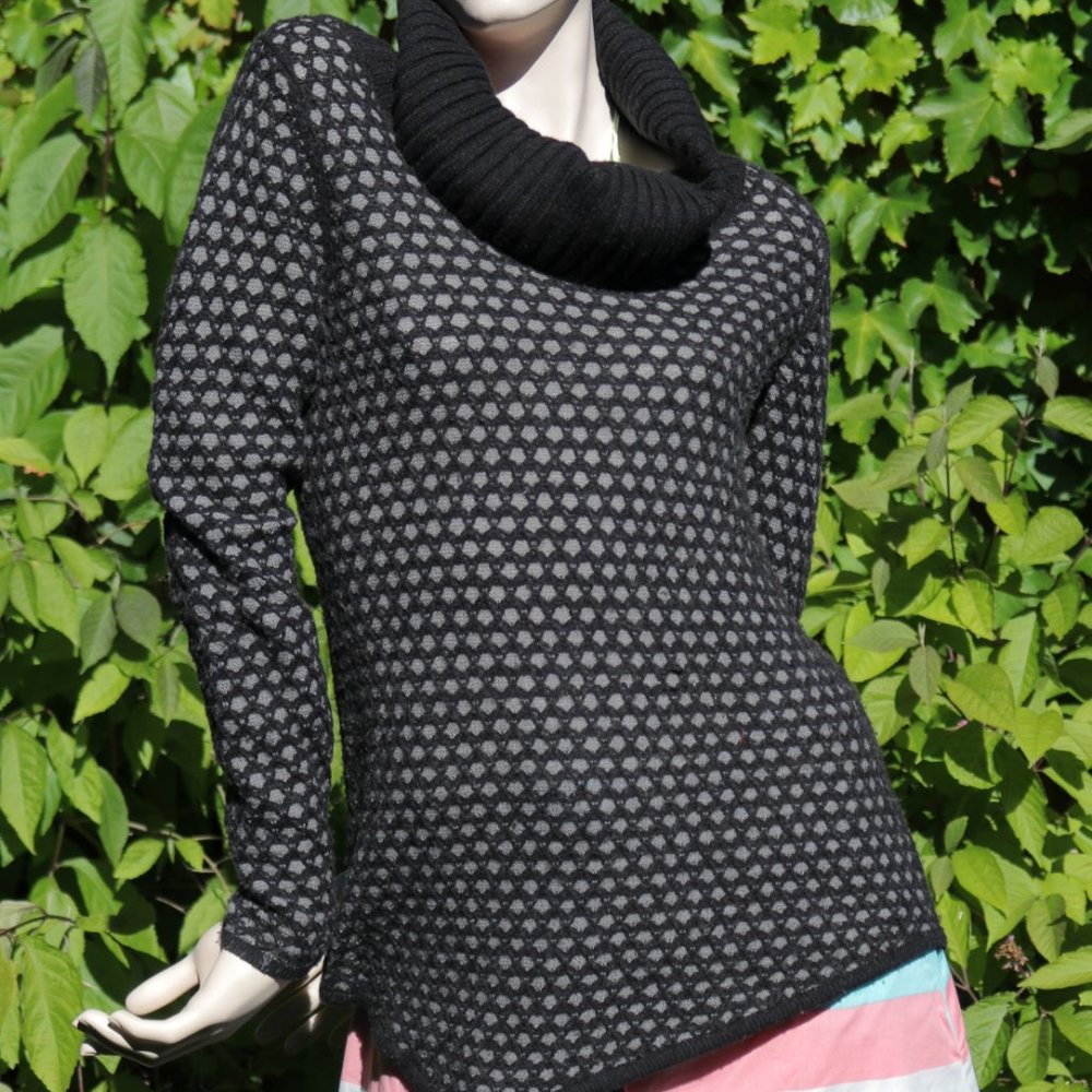 Express Wool Blend Funnel Neck Sweater